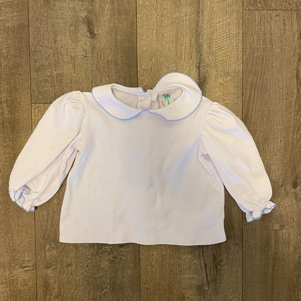Shrimp & Grits Peter Pan Long Sleeve Top